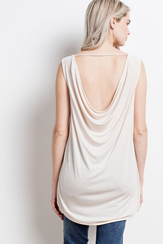 Low Back Sleeveless Top