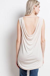 Low Back Sleeveless Top