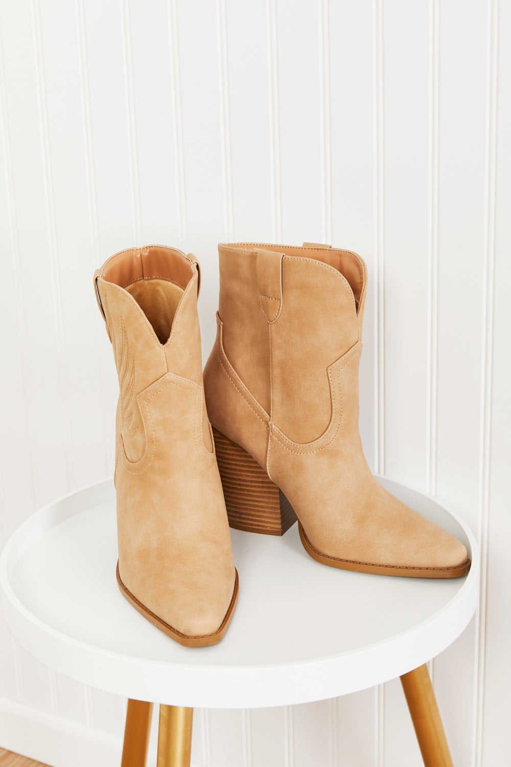 Qupid Lasso My Heart Cowboy Booties