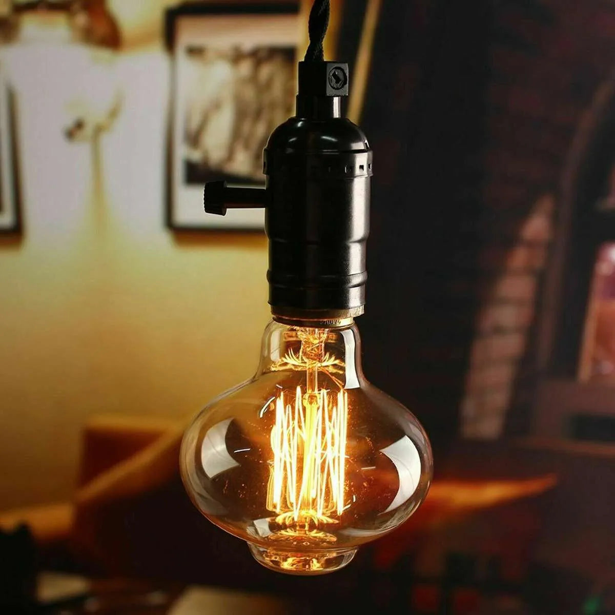 E26 MushRoom 60W Vintage Retro Industrial Filament Bulb 1/2/3/5 Pack-0