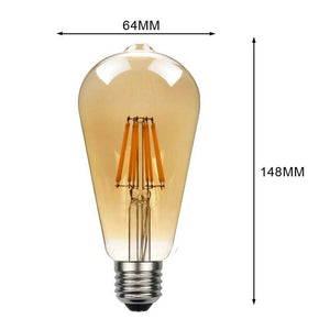 ST64 E27 8W  LED Bulbs 1/3/5/10 Pack