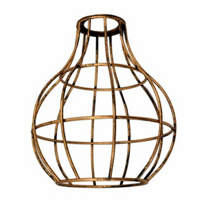 Industrial Vase Shape Metal Wire Cage Lampshade  ~ 1721-2