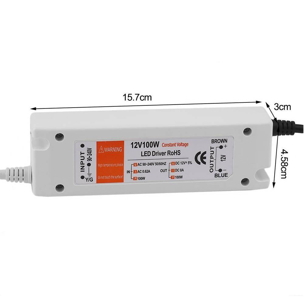 Compact LED Driver 100W AC 230V to DC12V