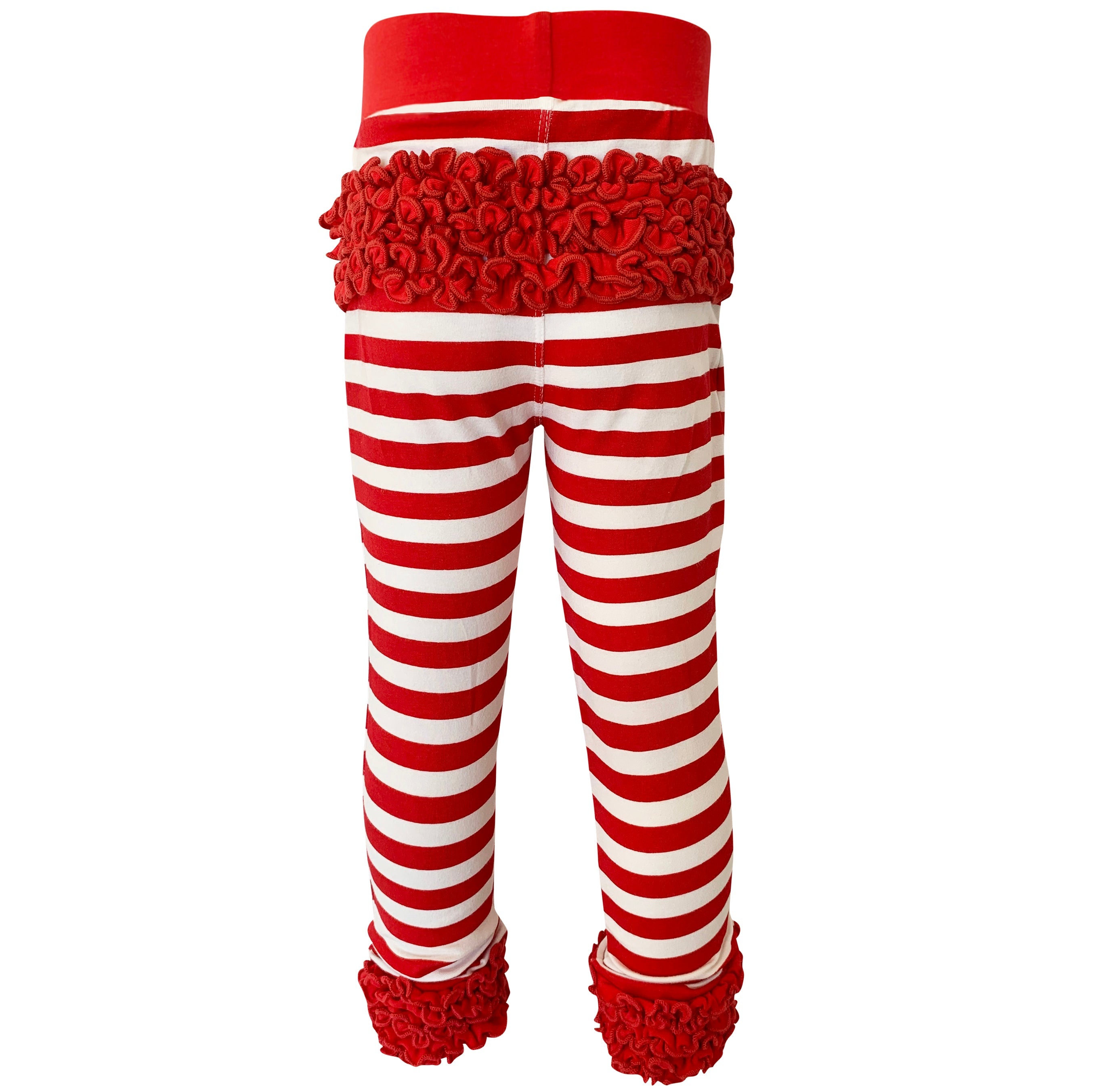 Baby Toddler Big Girls Boutique Red Ruffle Butt Leggings