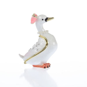 White Goose Trinket Box