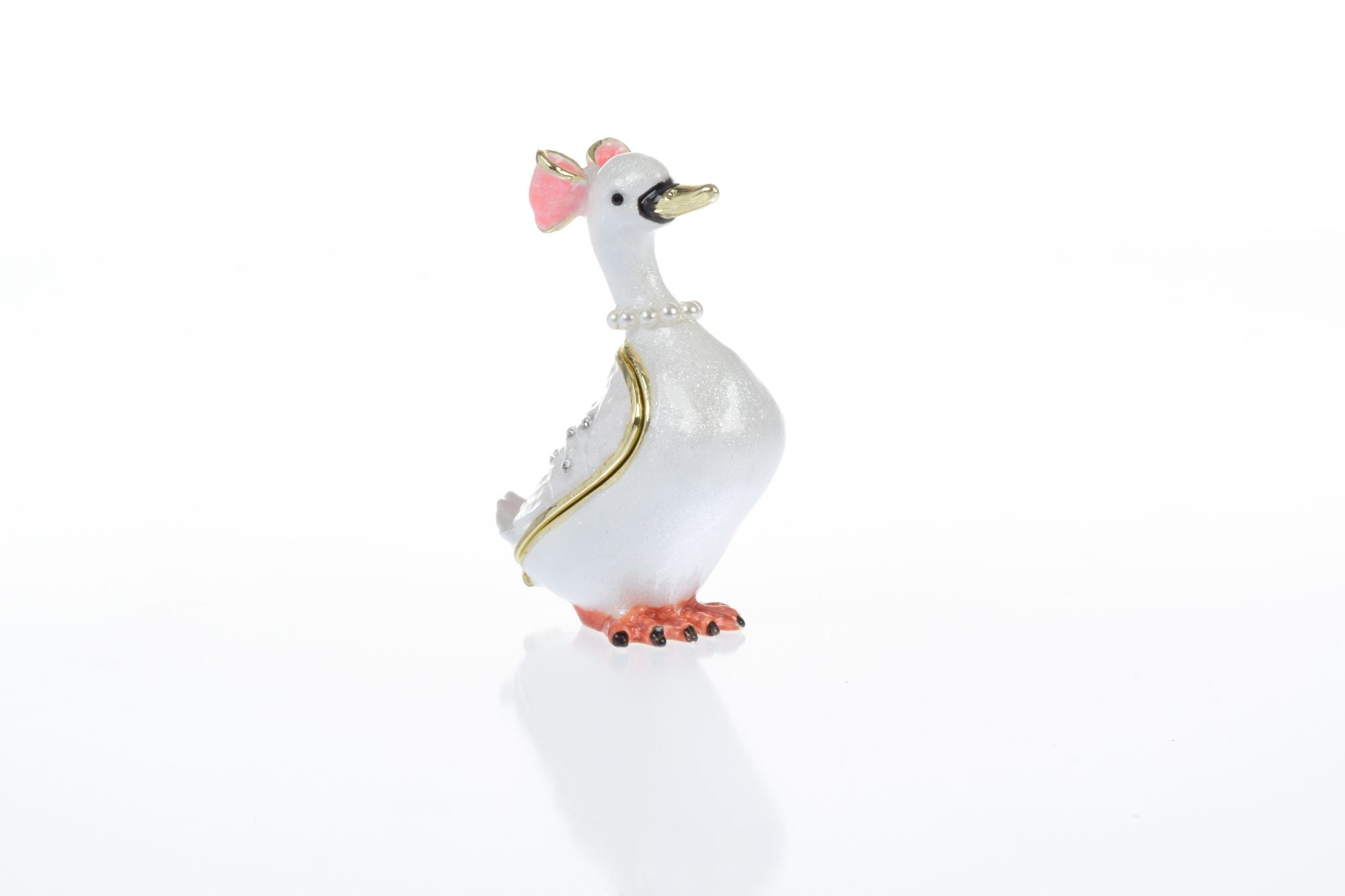 White Goose Trinket Box