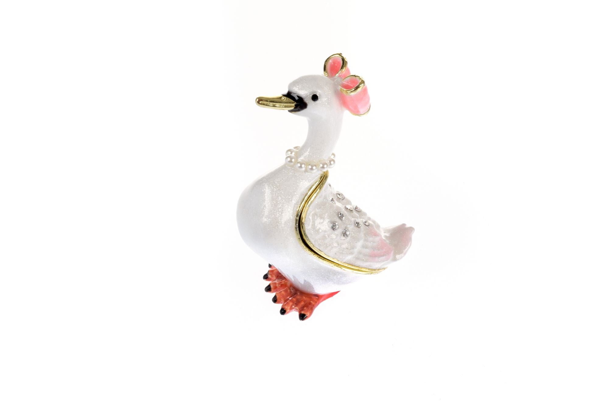 White Goose Trinket Box