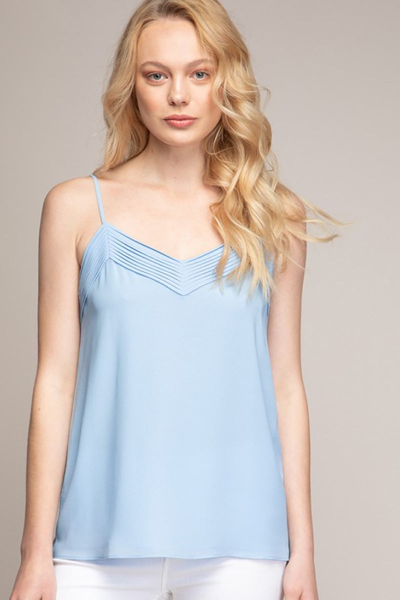 Detailed V-Neck Front Camisole - 99fab 