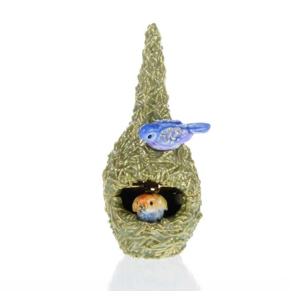 Two love Birds in a nest  Trinket Box - 99fab 