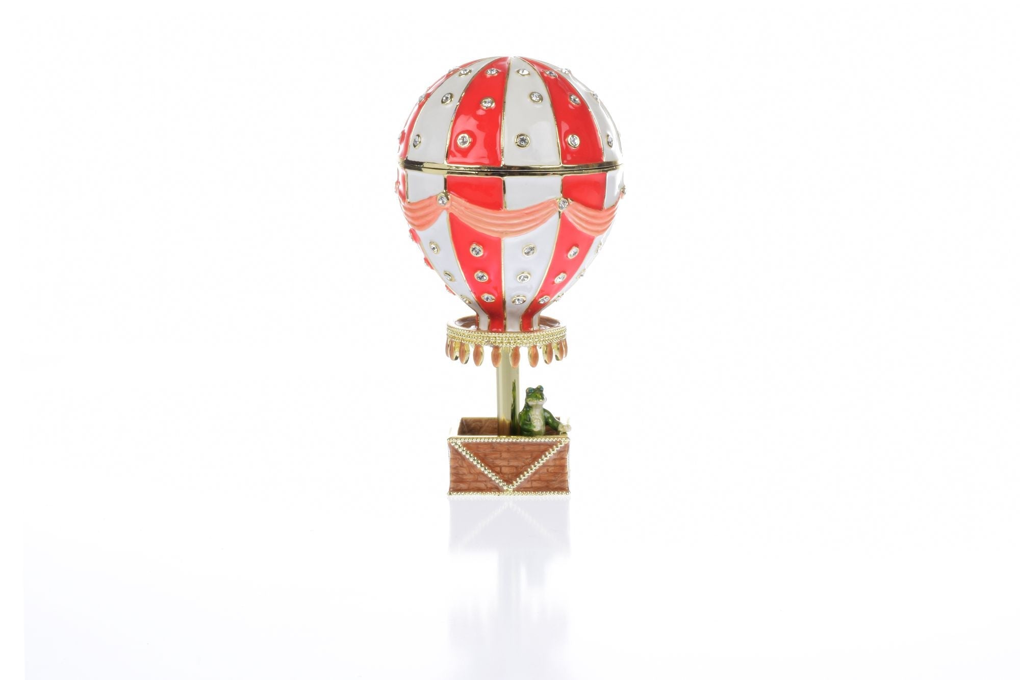 Red Hot air balloon with frog Limited edition 1-250