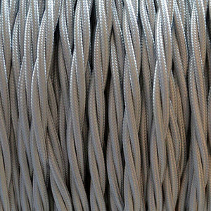 18 Gauge 2 Conductor Twisted Cloth Covered Wire Braided Light Cord ~ 1613-0