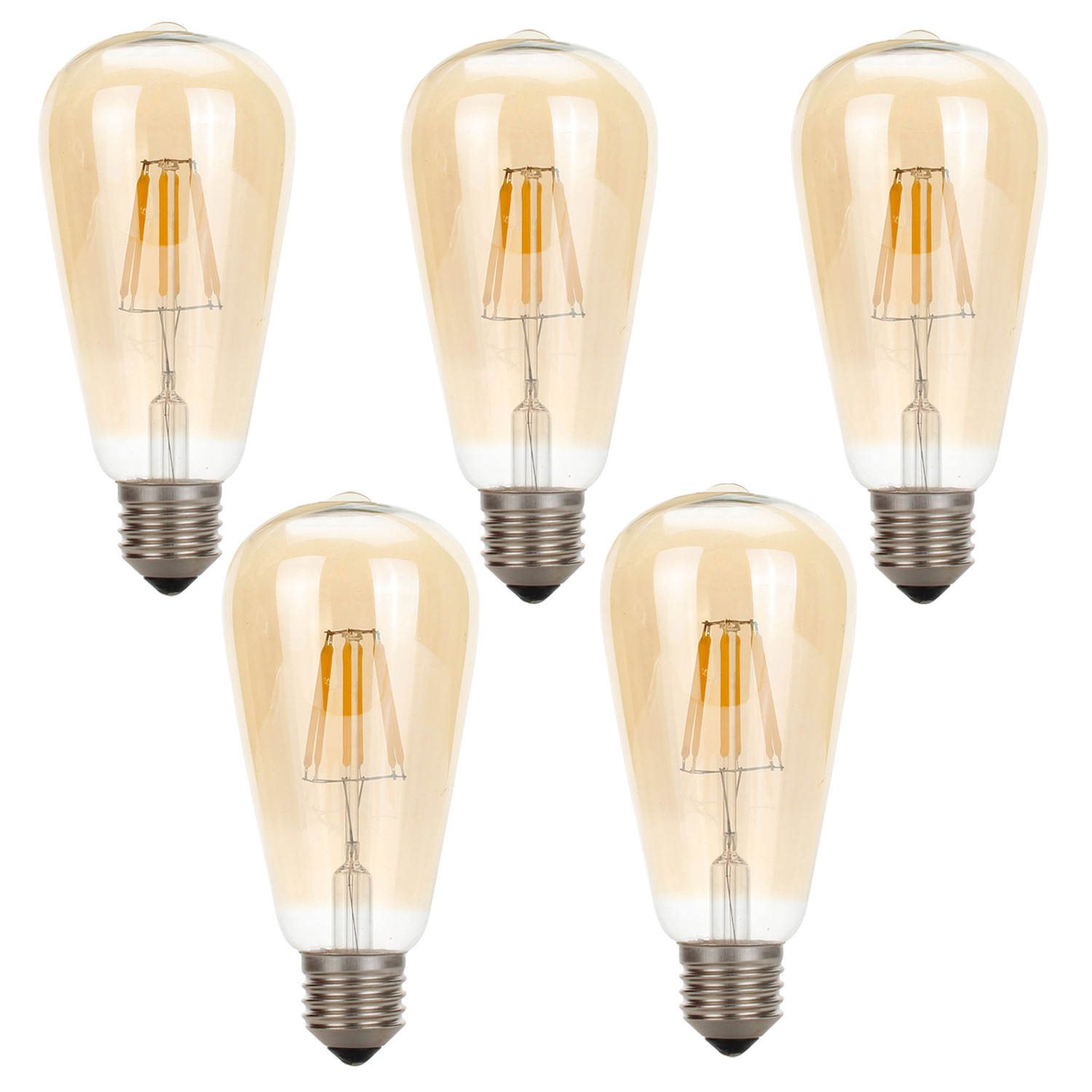 Vintage Style Led Bulb ST64 E26 4W LED Bulb Pack 5