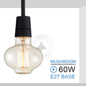 E26 MushRoom 60W Vintage Retro Industrial Filament Bulb 1/2/3/5 Pack-10