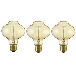 E26 MushRoom 60W Vintage Retro Industrial Filament Bulb Pack 3