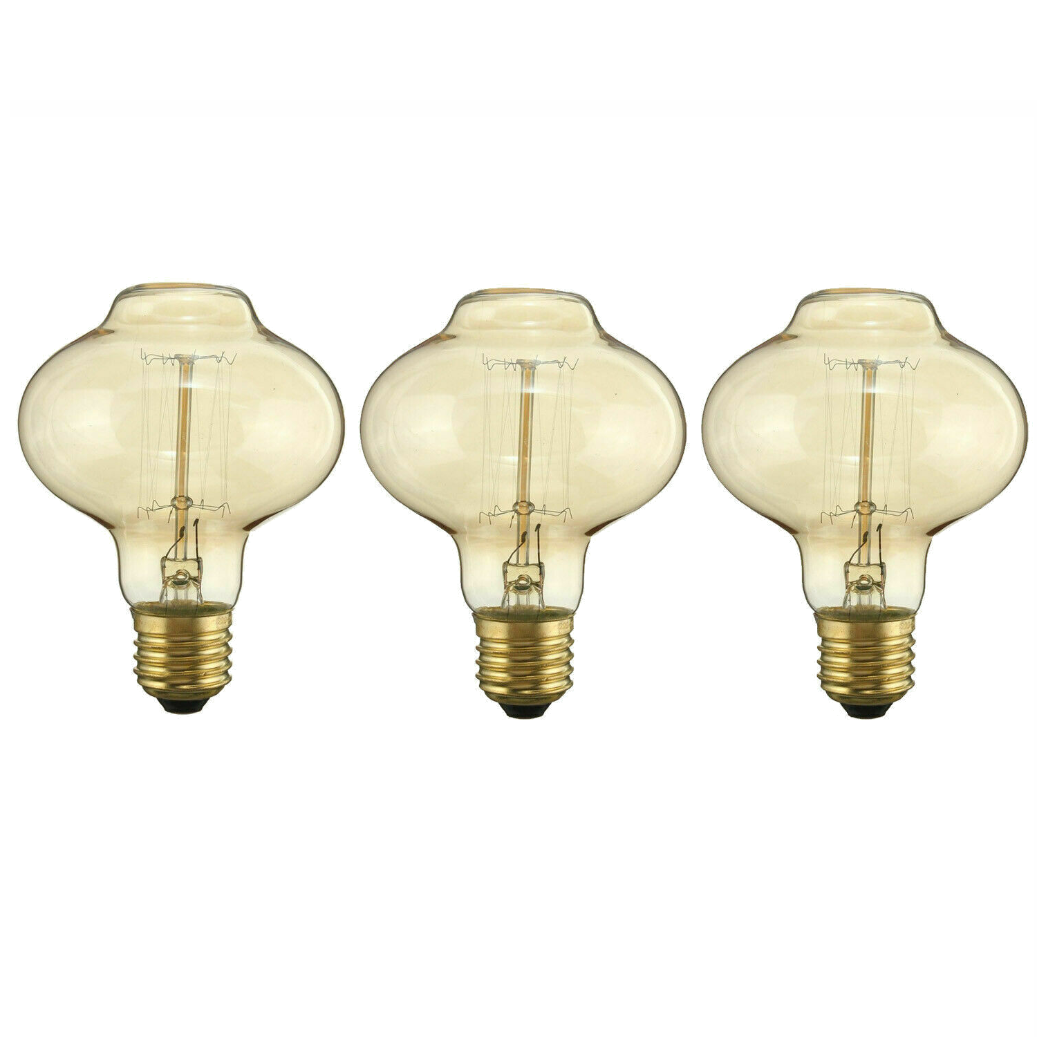 E26 MushRoom 60W Vintage Retro Industrial Filament Bulb Pack 5