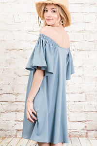 Off Shoulder Swing Dress