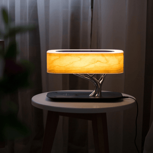 Light Of Tree Table Lamp Bluetooth WiFi Speaker Wireless Phone Charging - table lamp - 99fab.com