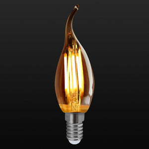 E12 4W C35 LED Candelabra Bulbs 2200K Warm White Dimmable LED Filament Bulb~1041-13