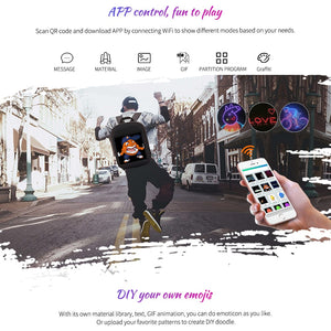 WIFI Version Smart LED Dynamic Waterproof Backpack - gadget - 99fab.com