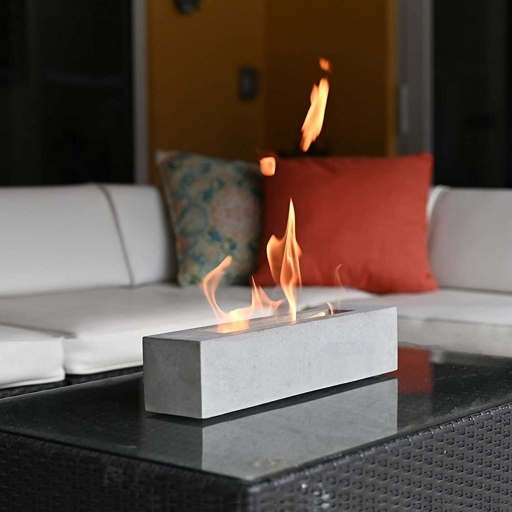 Outdoor Cuboid Burning Fire Pit Portable Concrete Fire Pit