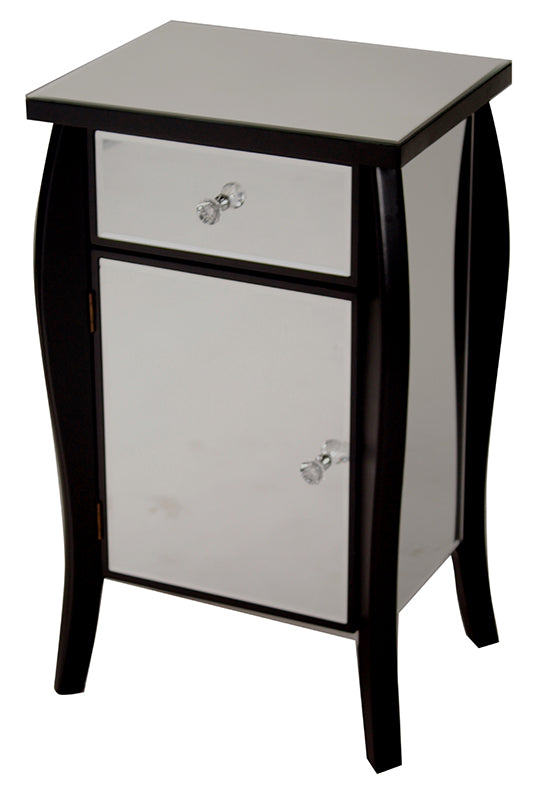 Parisian Bombe White Mirror Cabinet - 99fab 