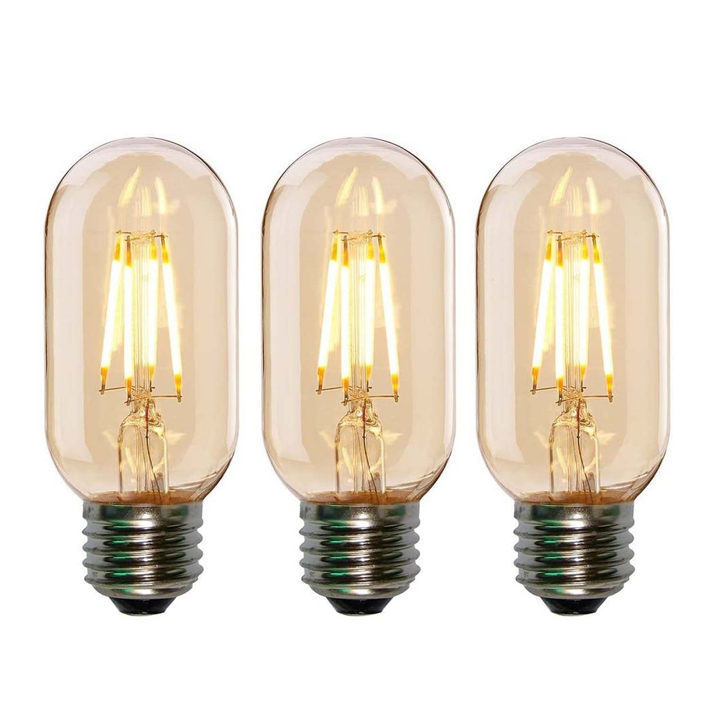 Vintage Retro Style Energy-saving LED 4W T45 E26 LED Bulb Pack 3-0