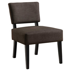 32" Dark Grey Accent Chair with Solid Wood Frame