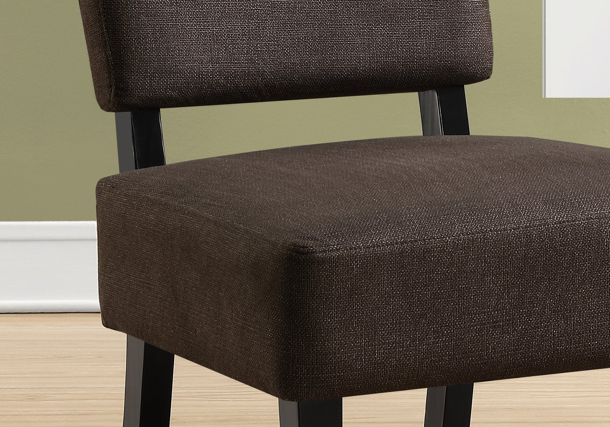 32" Dark Grey Accent Chair with Solid Wood Frame