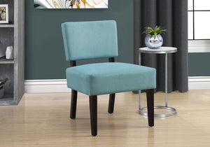 32" Dark Grey Accent Chair with Solid Wood Frame