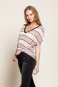 Striped Knit Tee