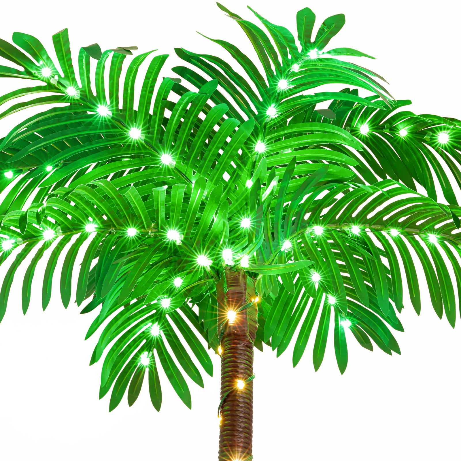 6ft Artificial Lighted Palm Tree-6