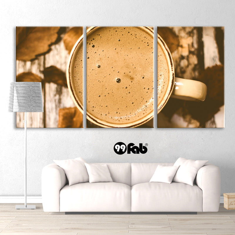 3 Panel Brown in Coffee Wall art canvas - wall art - 99fab.com