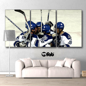 3 Panel Ice Hockey Players Wall Art Canvas - wall art - 99fab.com