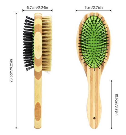 Dual Sided Dog Bamboo Grooming Brush - 99fab 