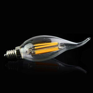 E12 4W C35 LED Candelabra Bulbs 2200K Warm White Dimmable LED Filament Bulb~1041-10