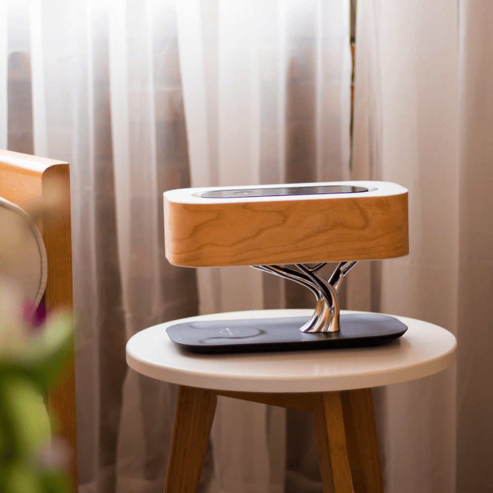 Light Of Tree Table Lamp Bluetooth WiFi Speaker Wireless Phone Charging - table lamp - 99fab.com