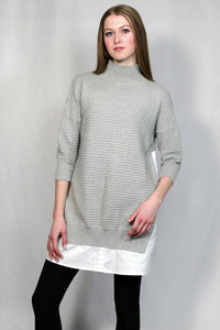 Mix Shirt Knit Jumper