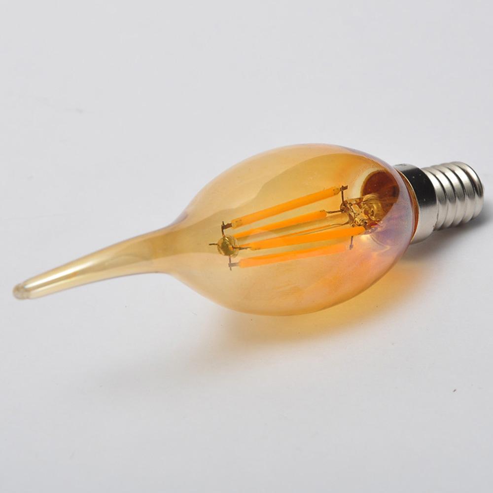 E12 4W C35 LED Candelabra Bulbs 2200K Warm White Dimmable LED Filament Bulb~1041-3