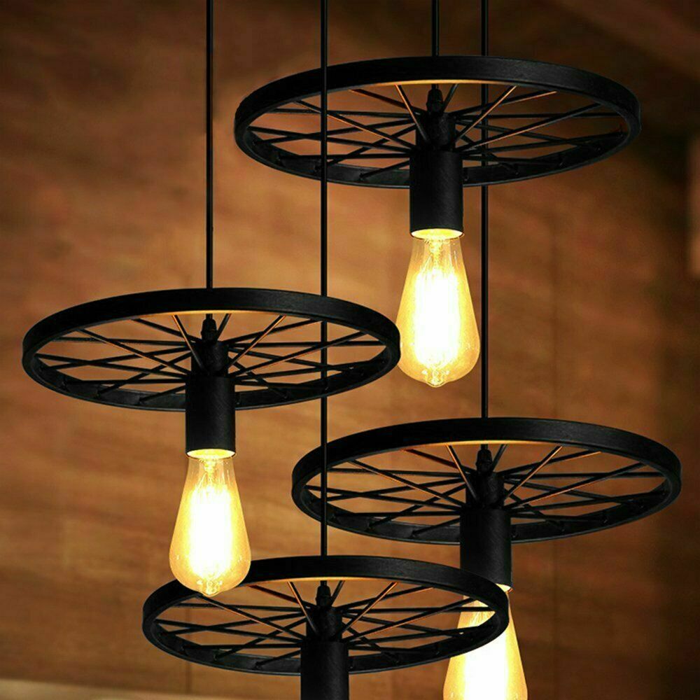 Modern Back Retro Pendant Lamp Ceiling Light Wheel Light for Bedroom cafe~1534