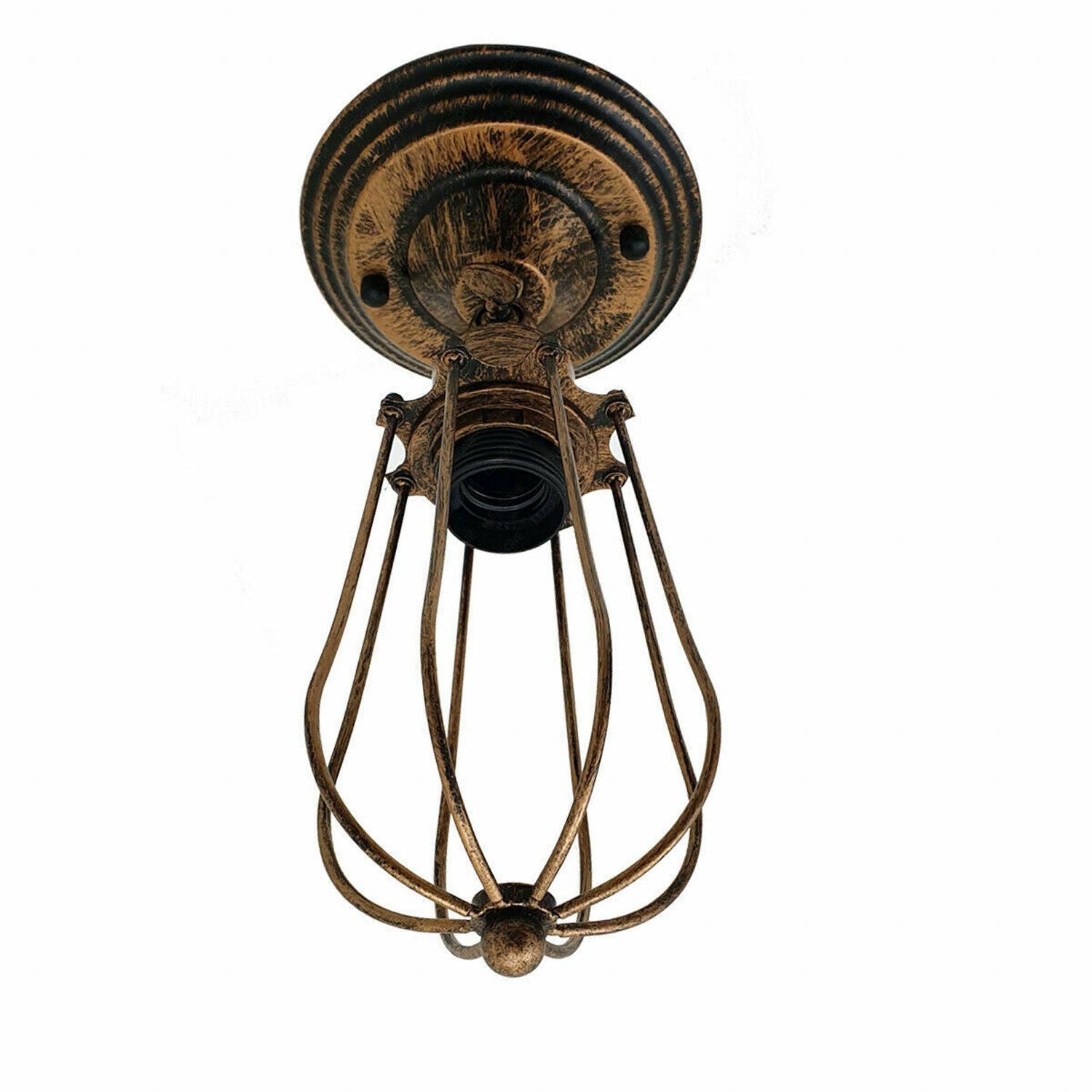 Industrial Vintage Wall Light with Adjustable Joint Wire Metal Cage Wall Sconce Fixture~1609-7