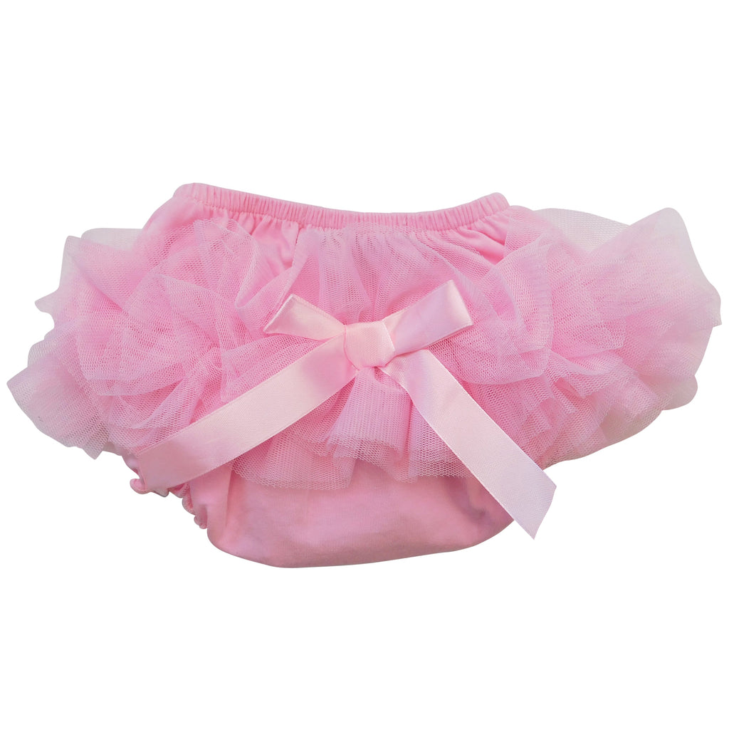 Girls Pink Tutu Ruffled Butt Bloomer Baby/Toddler Diaper Cover - 99fab 