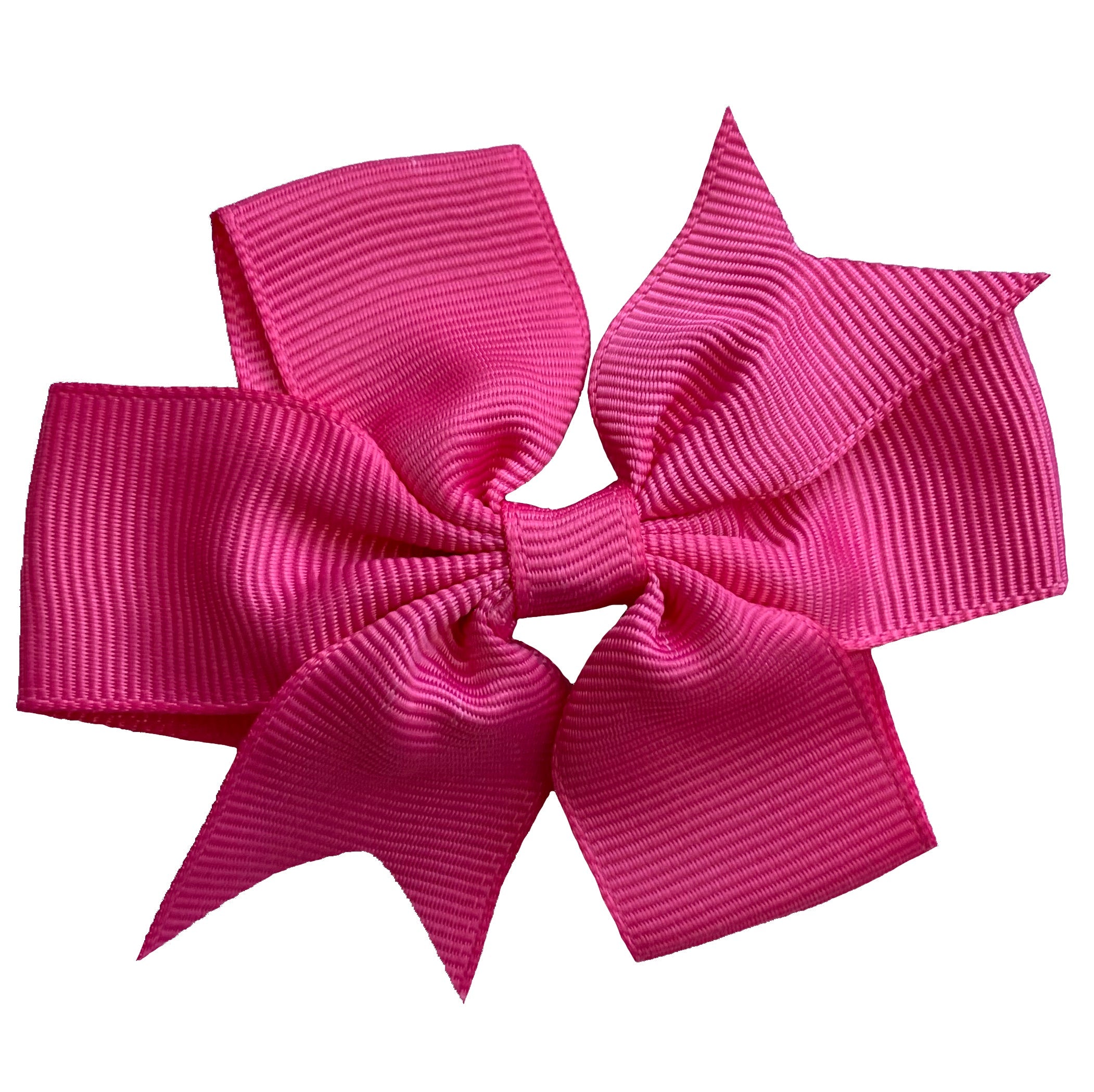 Set of 3- Baby Pink, Hot Pink, Black 3" Ribbon Bow Clips