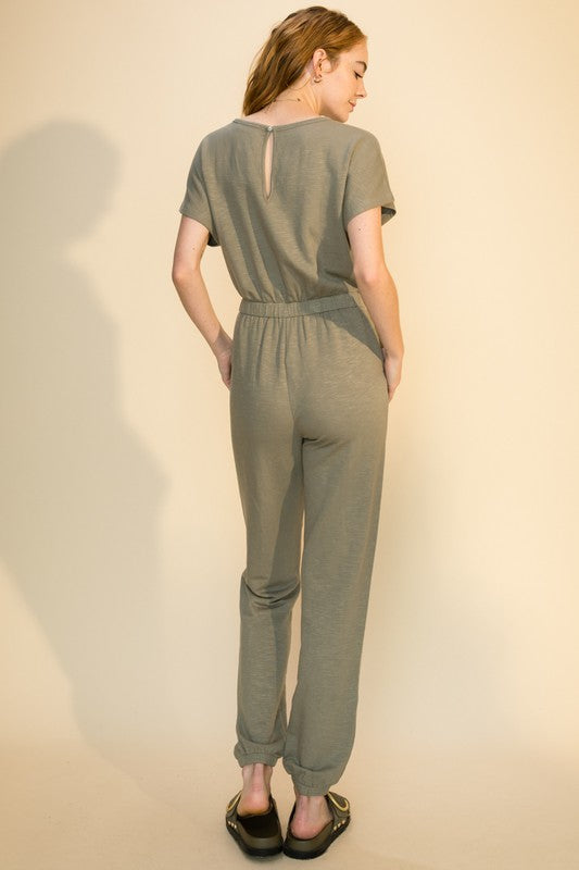 Keyhole Back Jumpsuit