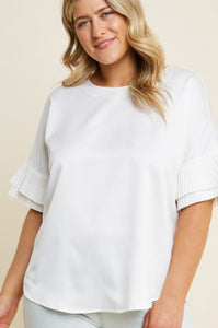 Pleated Tier Sleeve Top