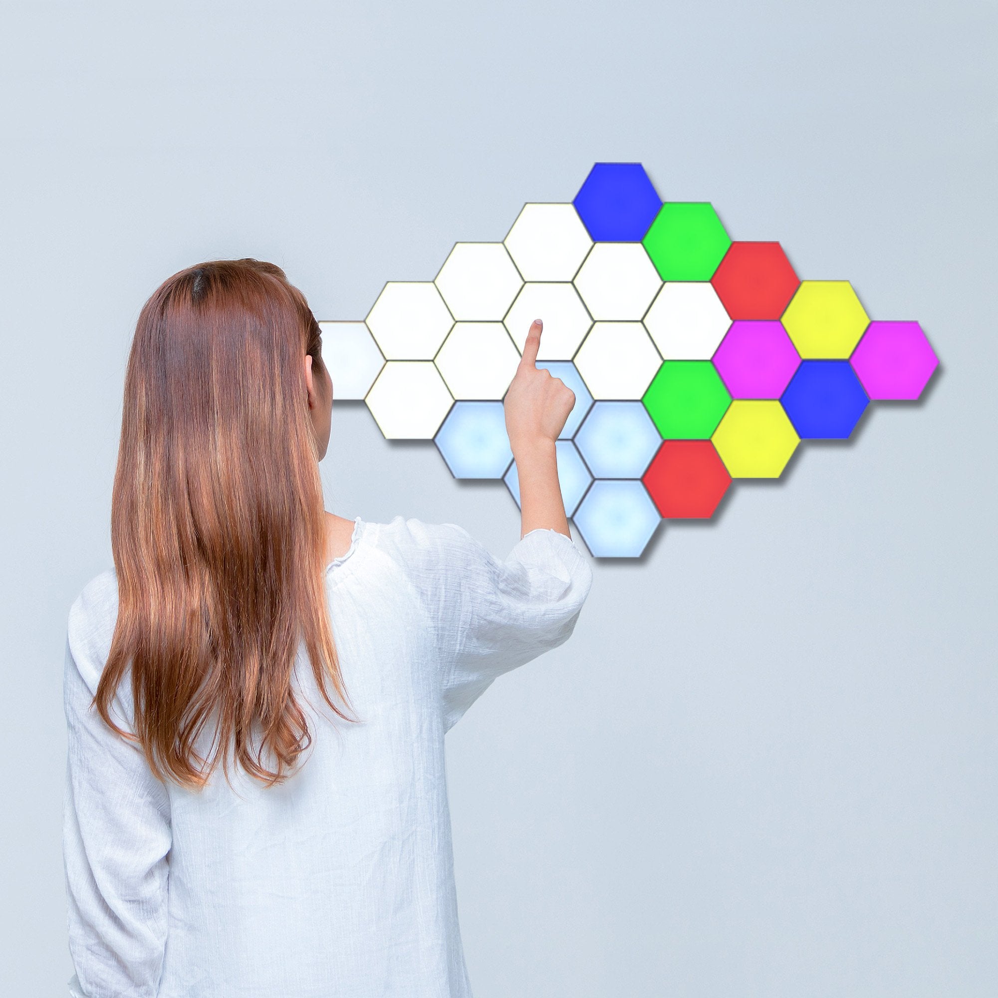 Touch Sensitive Modular Wall Lights, Honeycomb Lightings