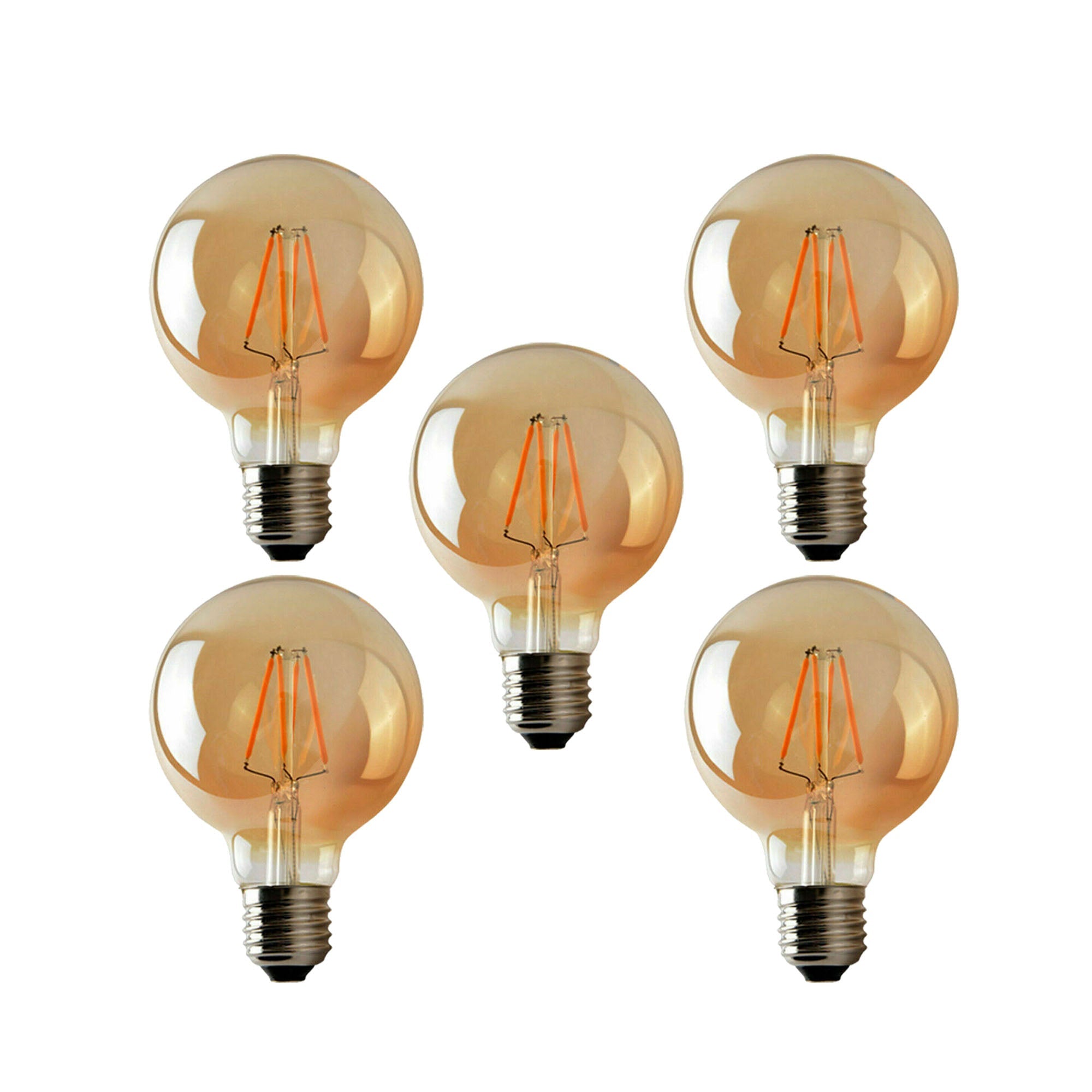 G95 4W LED Edison Bulb E26 Dimmable LED Filament Vintage Light Bulb~1046-8