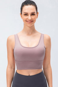 Reversible Cropped Surplice Yoga Tank