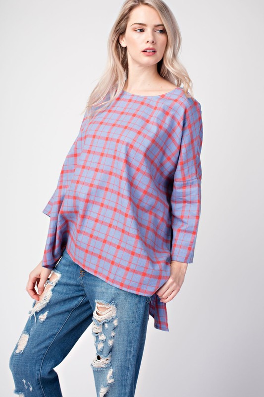 Boxy Plaid Top