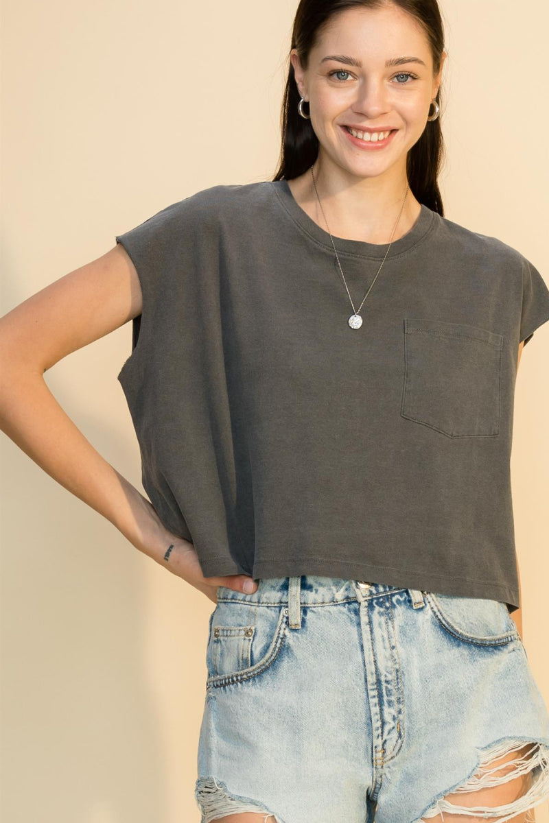 Cropped Muscle Tee