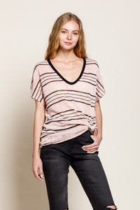 Striped Knit Tee